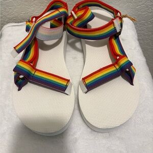 Teva Multicolor Strap Sandals Platform